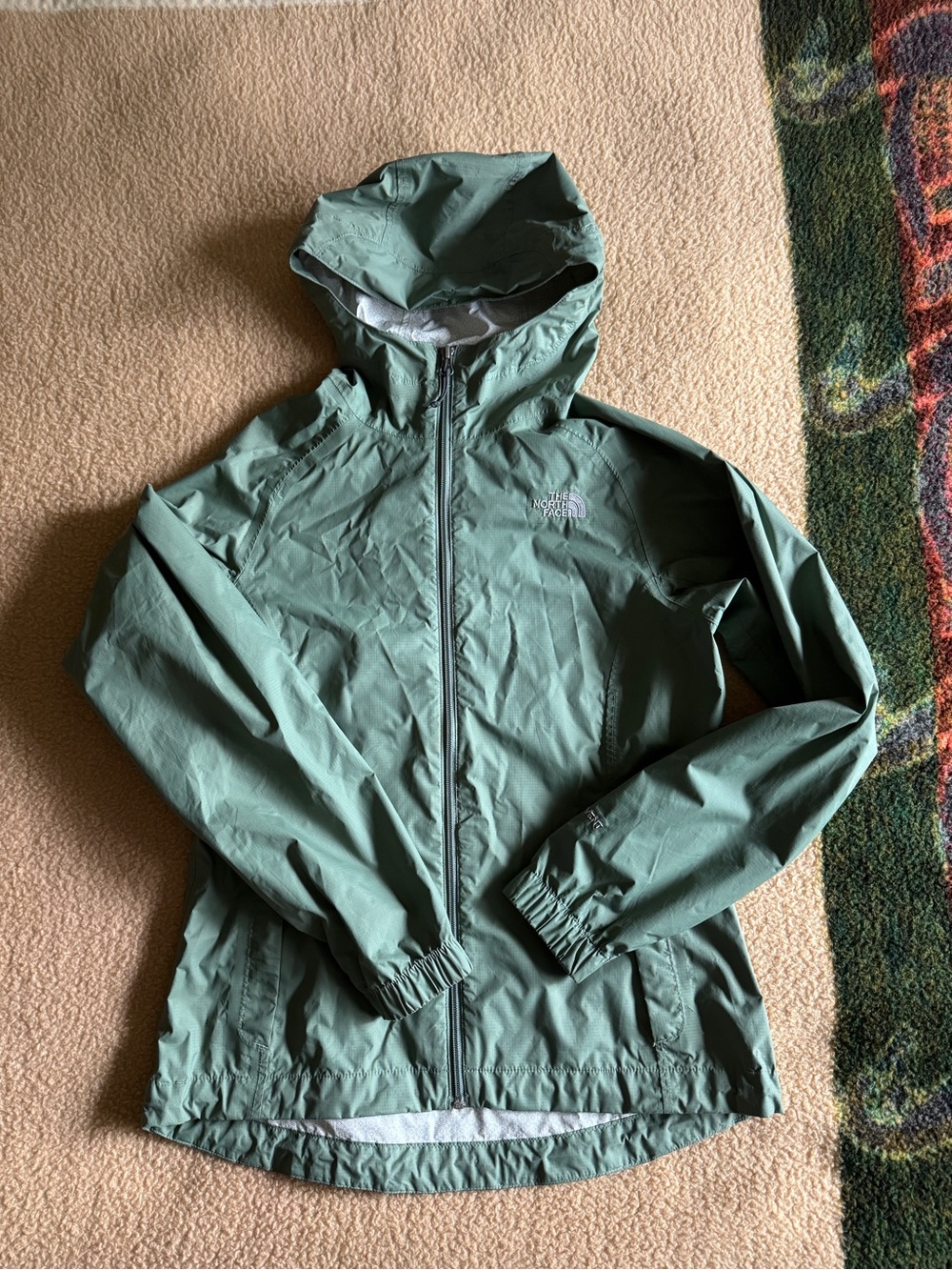 north face hyvent rain jacket - size small